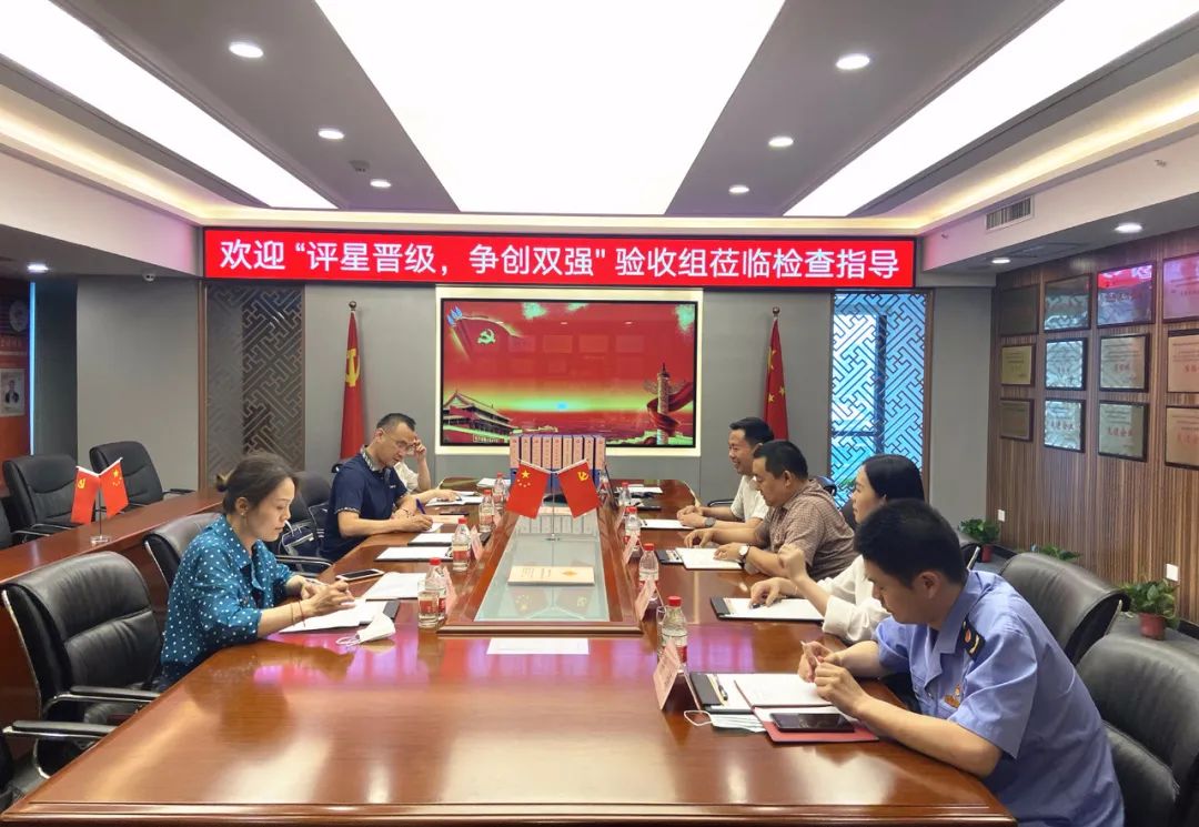 市委组织部“评星晋级，，，，，，争创双强”验收组向导莅临天游ty8集团党支部检查指导 
