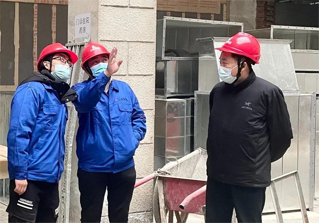 一手抓防疫，，一手抓生产！天游ty8集团董事长赴陕药集团山海丹医院项目督导检查